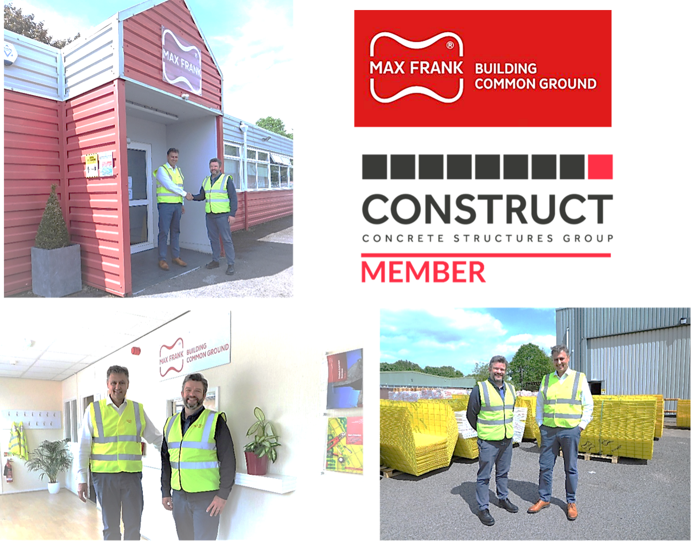 Ian Burnett, the General Manager for CONSTRUCT visits Max Frank